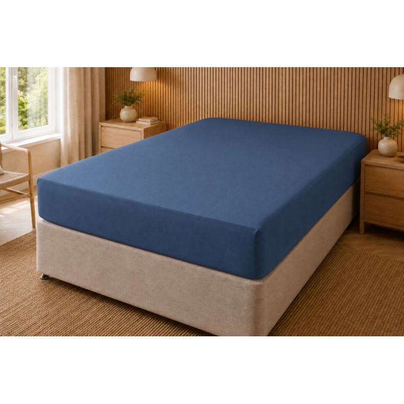 Belledorm Belledorm 200 Count Extra Deep Fitted Sheet - Navy