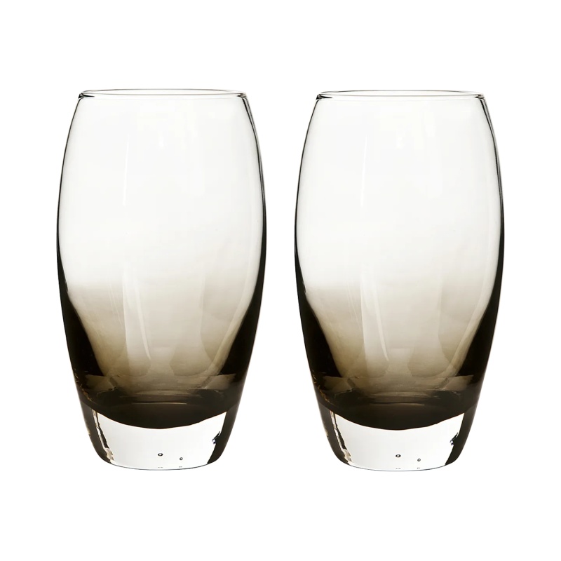 Denby Denby Contemporary Smoked Grey Large Tumbler Set of 2