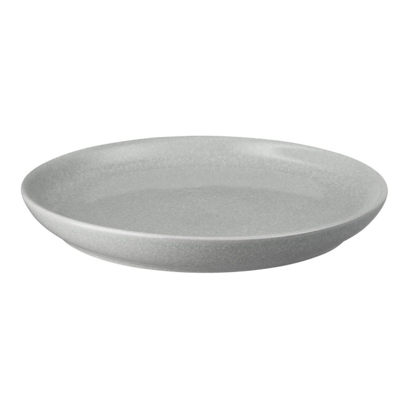 Denby Elements Coupe Dinner Plate - Light Grey