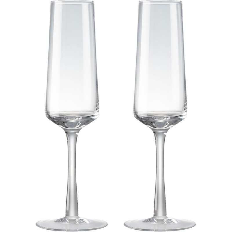 Denby Denby Contemporary Clear Champagne Flute Set of 2
