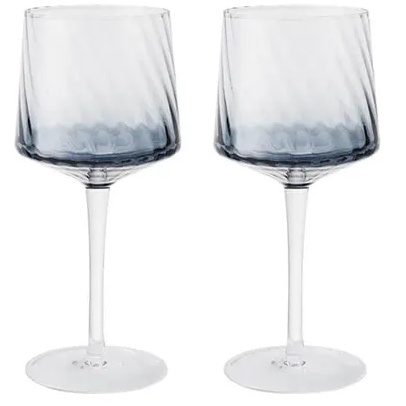 Denby Fluted Gin Glass Set of 2 - Blue