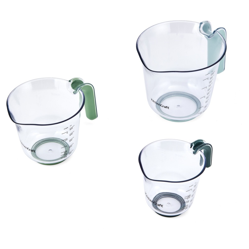 KitchenCraft Kitchencraft Measuring Jugs Set of 3 - Green