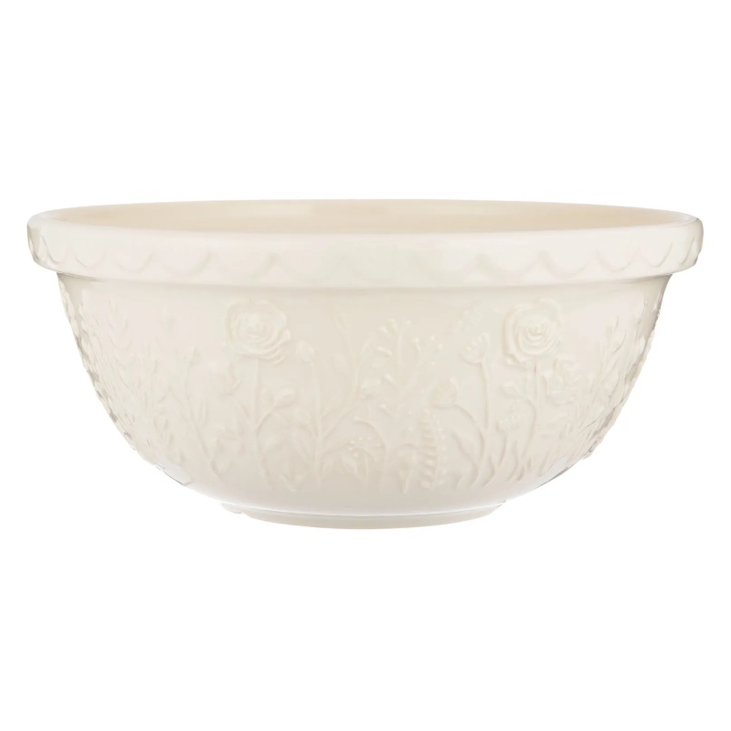 Mason Cash Mason Cash In The Meadow Rose Mixing Bowl 29cm - Cream