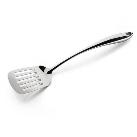 Sabatier Mirror Polished Stainless Steel Slotted Turner