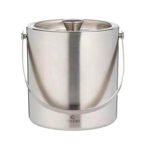 Viners Double Walled Ice Bucket - Silver