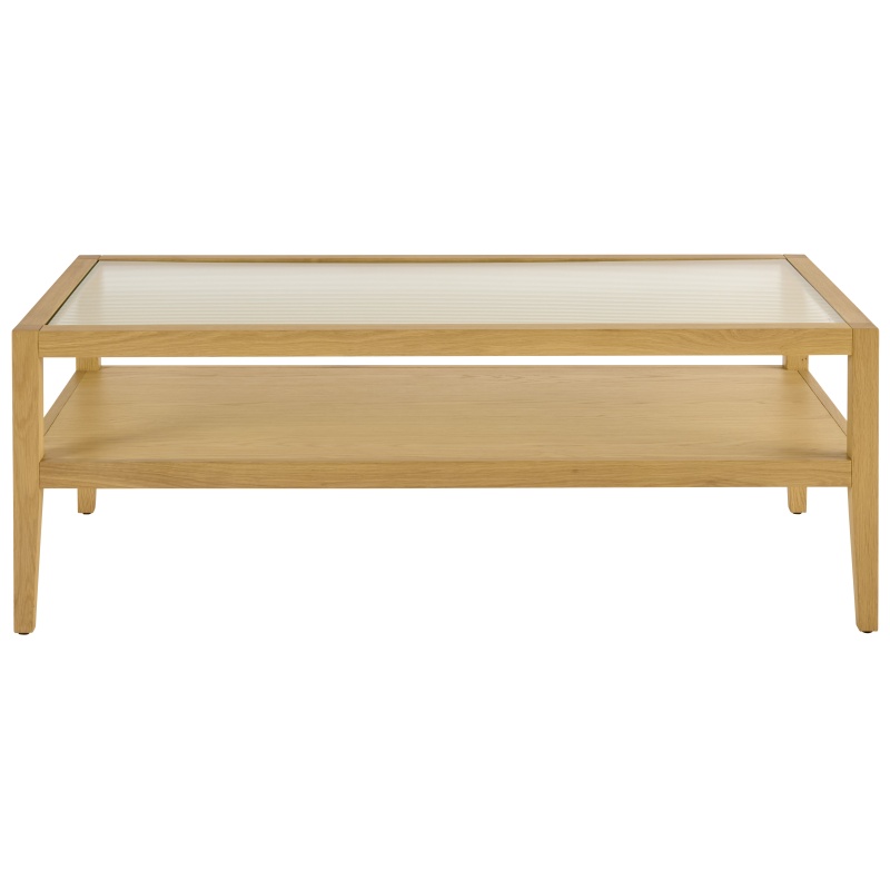 Illinois Coffee Table With Glazed Top - Oak