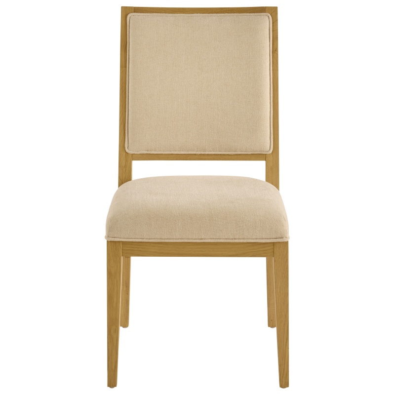 Illinois High Back Upholstered Dining Chair - Oak