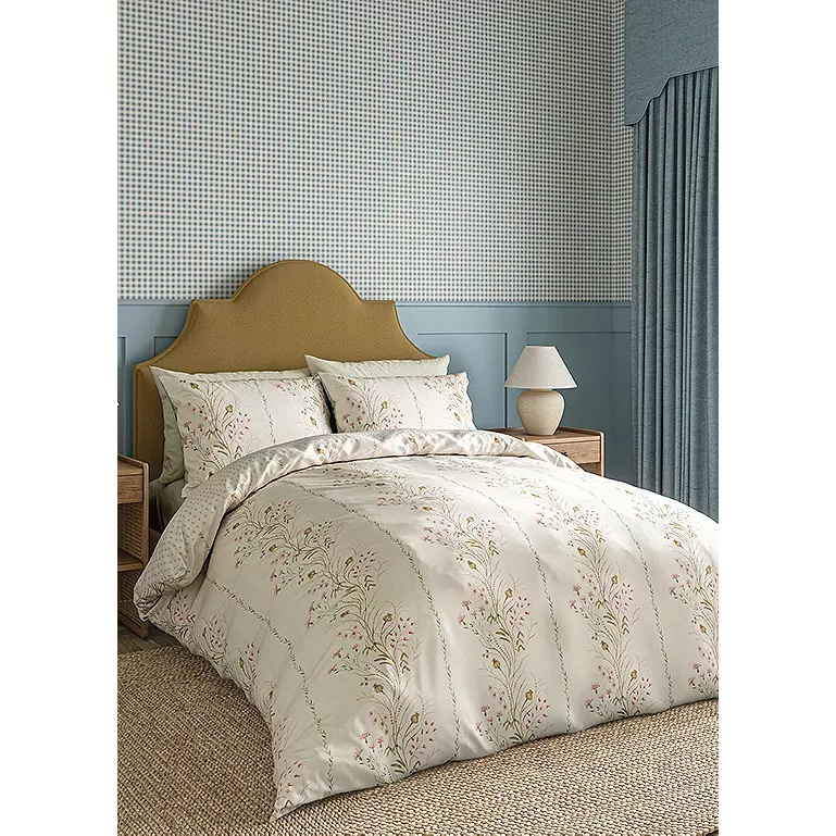 Sanderson Summer Harvest Duvet Set - Chamomile/Cream