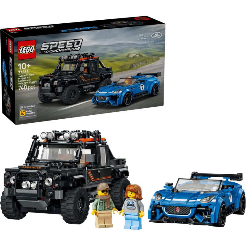 LEGO LEGO Speed Champions 77264 Jaguar Project 7 & Land Rover Defender