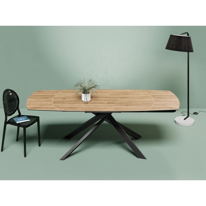 Akante Akante Kheops Extending Dining Table - Clear Oak