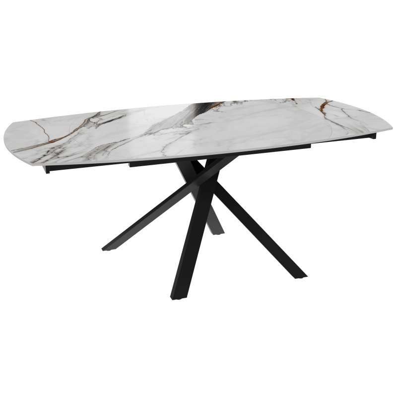 Akante Akante Kheops Extending Dining Table - Florentino Marble