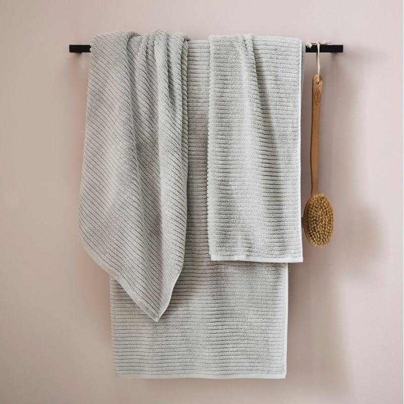 Helena Springfield Helena Springfield Soft Rib Cotton Towel - Quarry