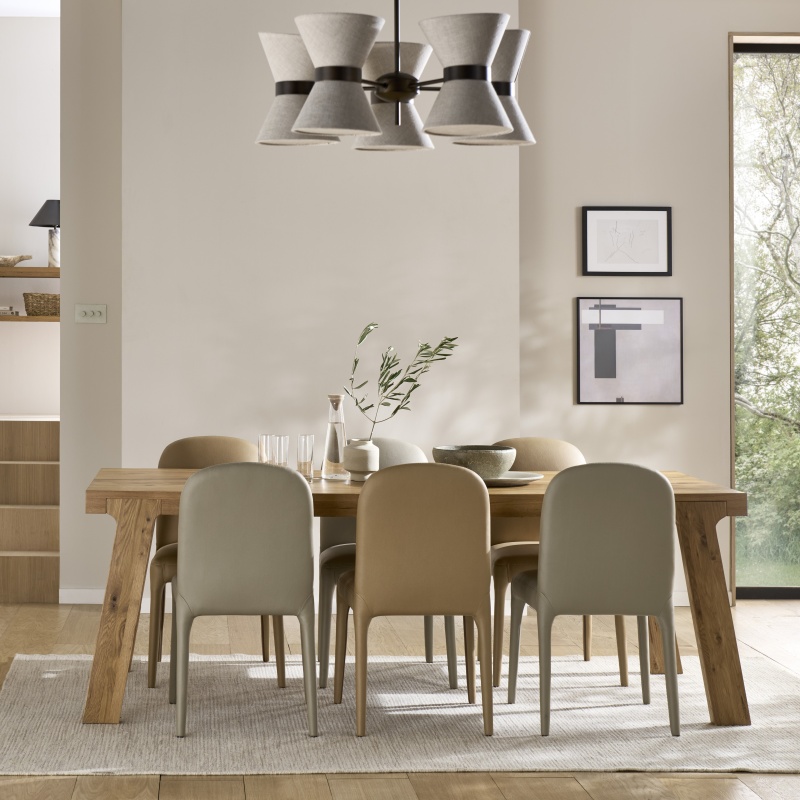 Fortune Woods Quake Large Dining Table 220cm - Oak