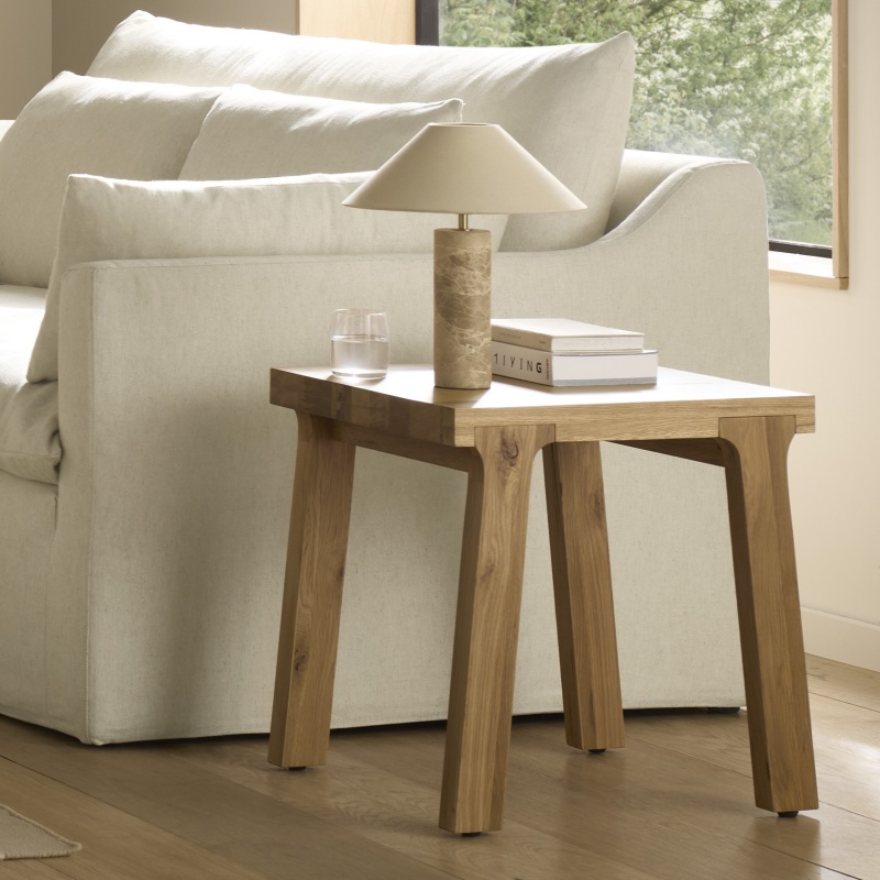 Fortune Woods Quake Side Table - Oak