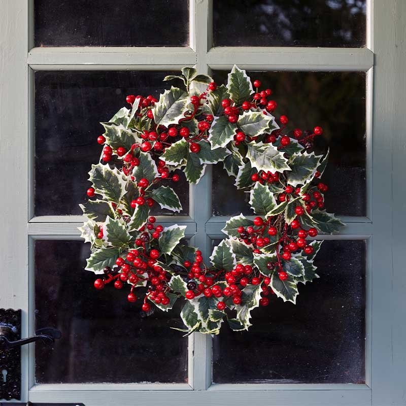 Smart Garden Three Kings Holly Berry Wreath 60cm