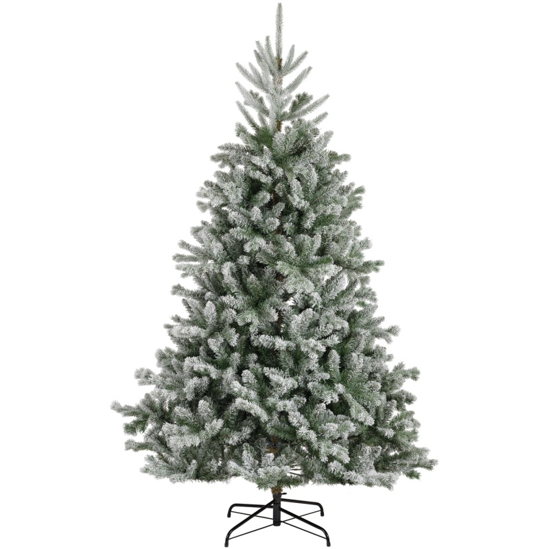 Everlands Alba Fir Snowy Christmas Tree 210cm / 7ft - Green & White