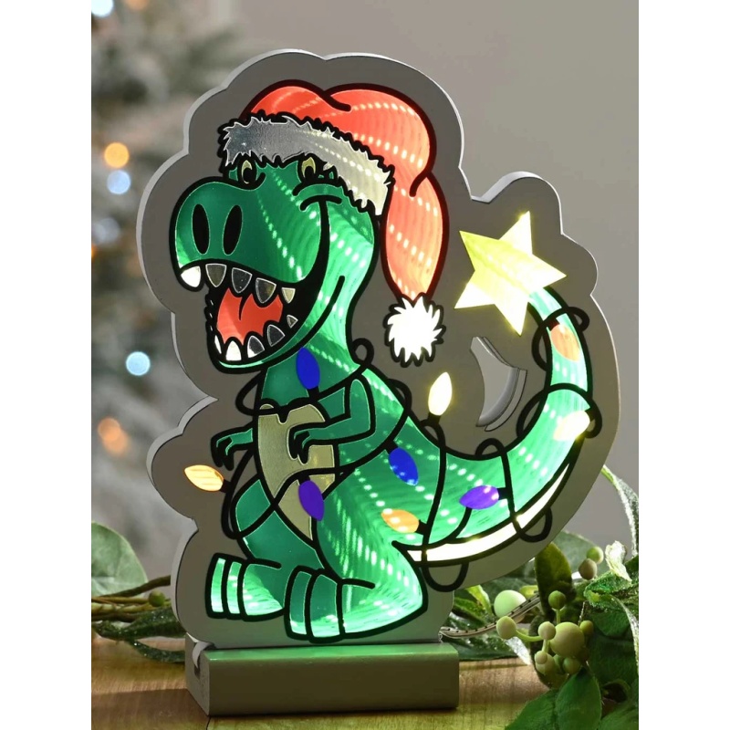 Festive Festive T-Rex Infinity Light 20cm
