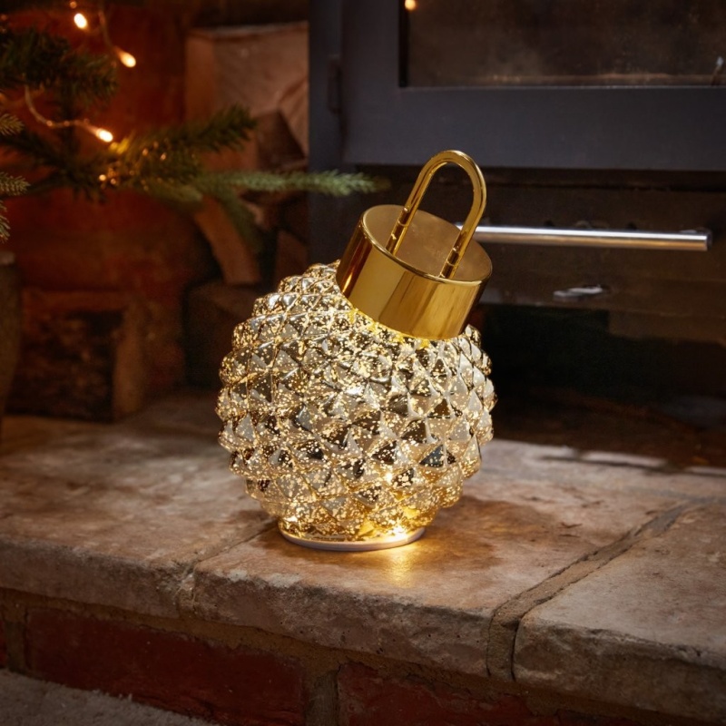 Smart Garden Three Kings InLit Spinning DecoBauble - Gold