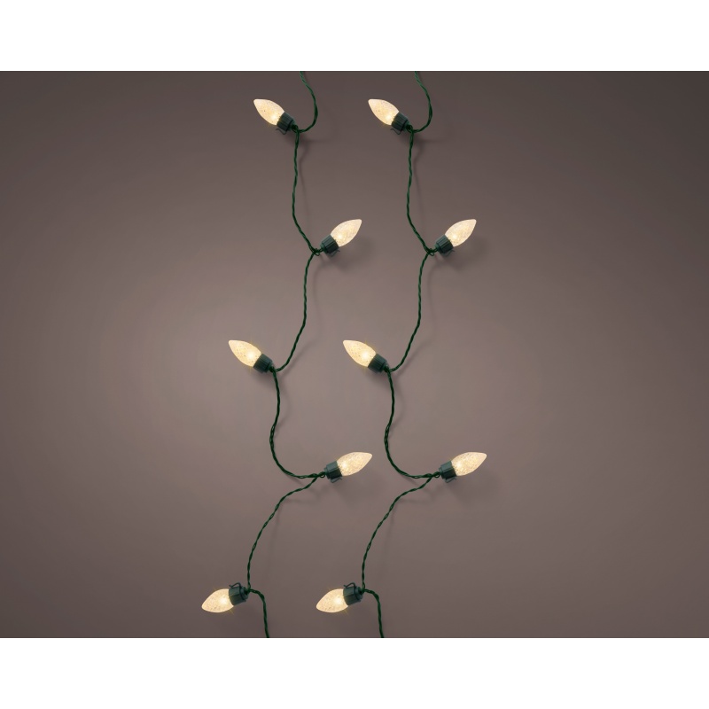 Lumineo Lumineo 19.8m Vintage XL LED String Lights 100L - Green/Soft Gold