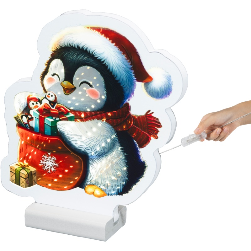 Lumineo Lumineo Penguin Infinity Light 22cm