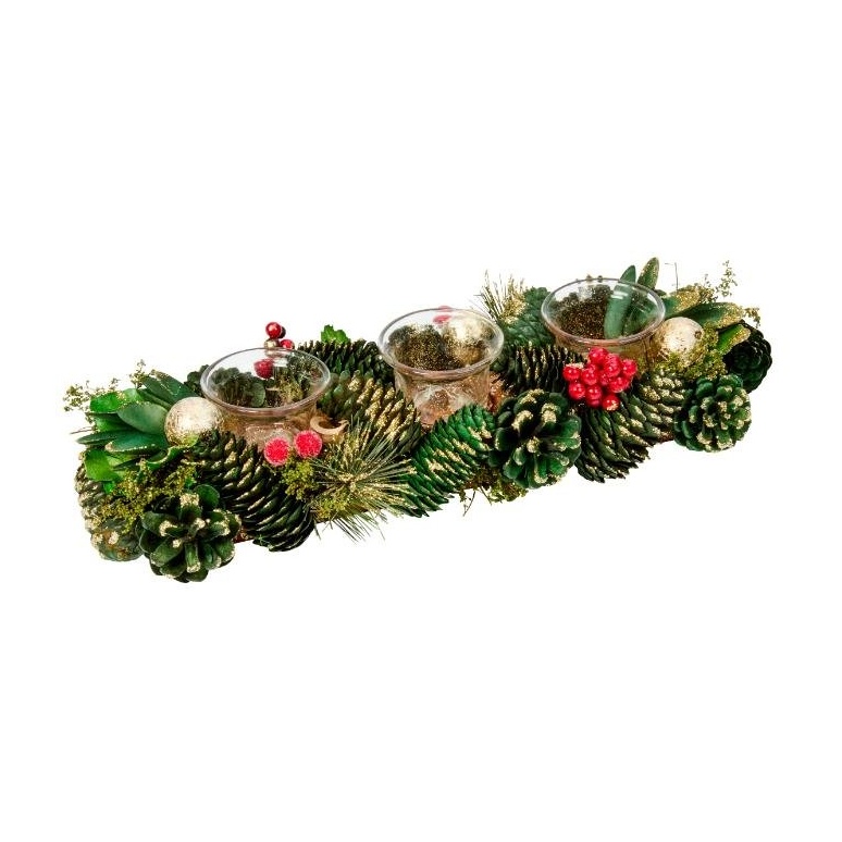 Smart Garden Three Kings BaublePine Trio Candle Holder