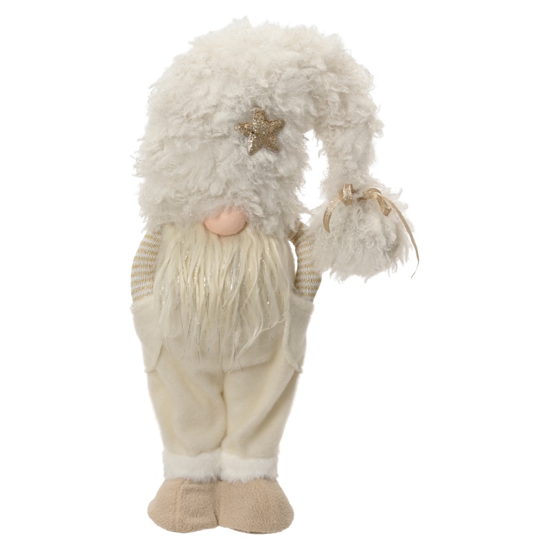 Decoris Decoris Christmas Gnome 45cm - Cream
