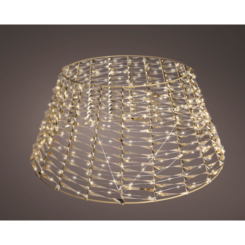 Lumineo Outdoor Micro LED Tree Skirt Dia 72cm - Gold/Warm White