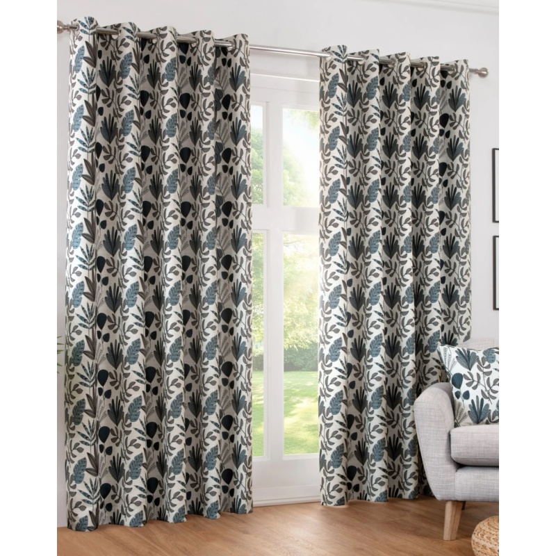 Sundour Sundour Rutland Eyelet Curtains - Atlantic