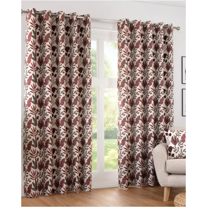 Sundour Sundour Rutland Eyelet Curtains - Red