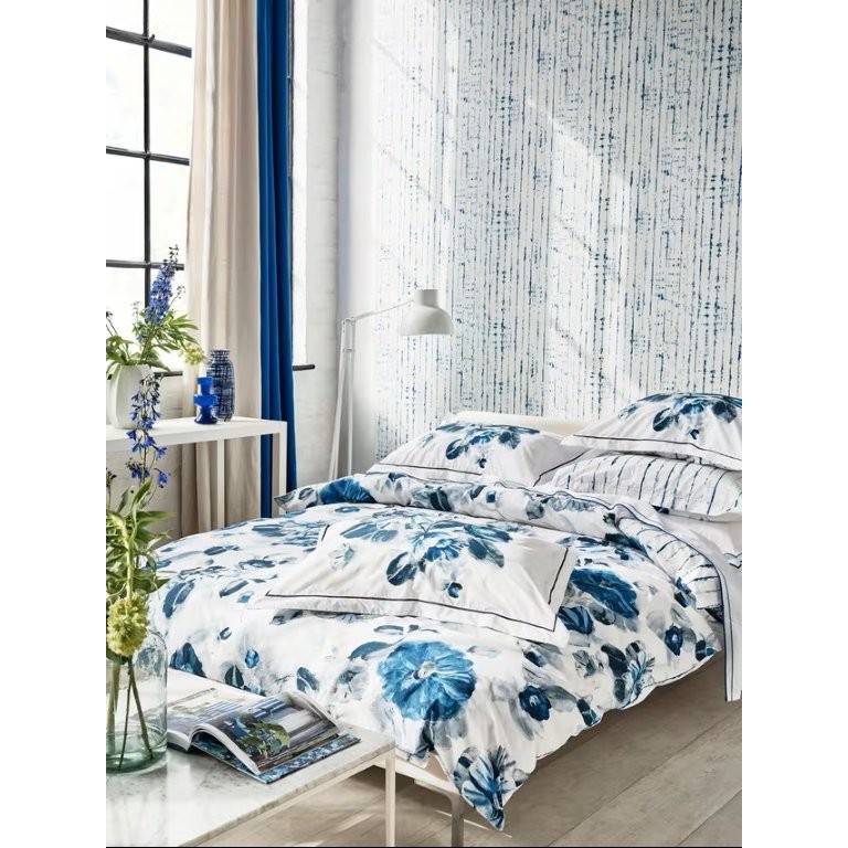 Designers Guild Indigo Flower Duvet Set - Multi