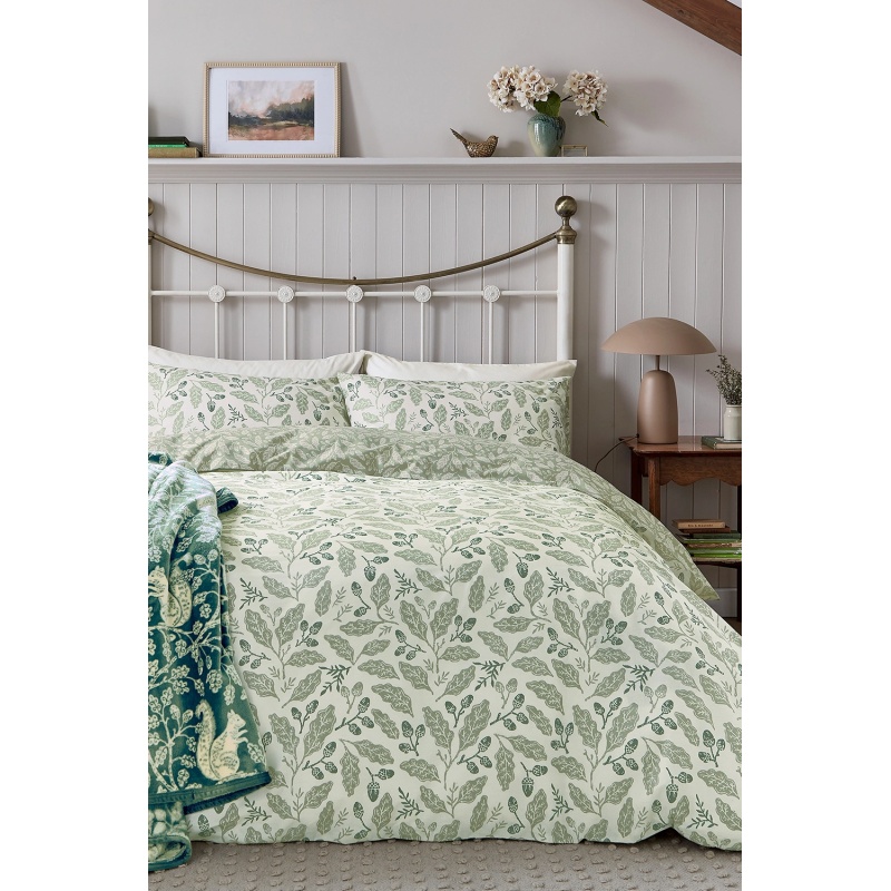Helena Springfield Acorns Duvet Set - Sage
