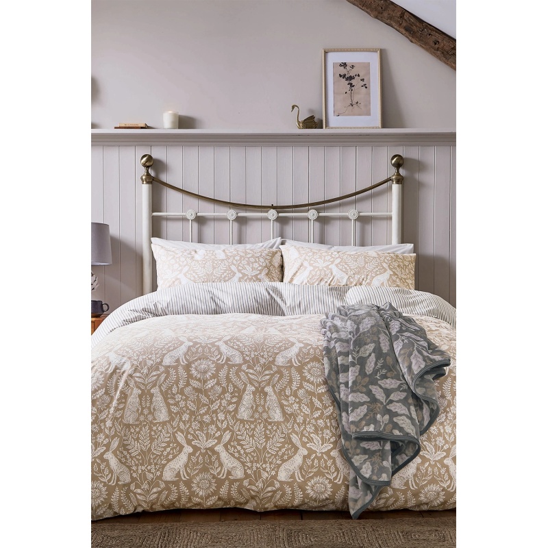 Helena Springfield Hares Duvet Set - Linen