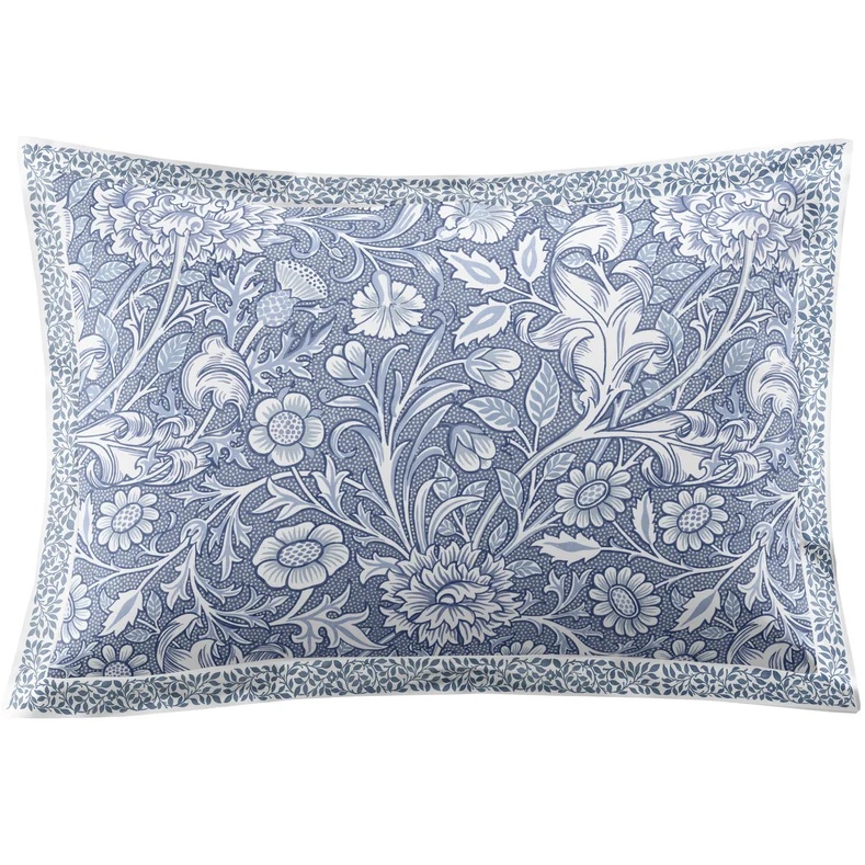 William Morris At Home Frieze Bough Oxford Pillowcase Pair - Porcelain Blue