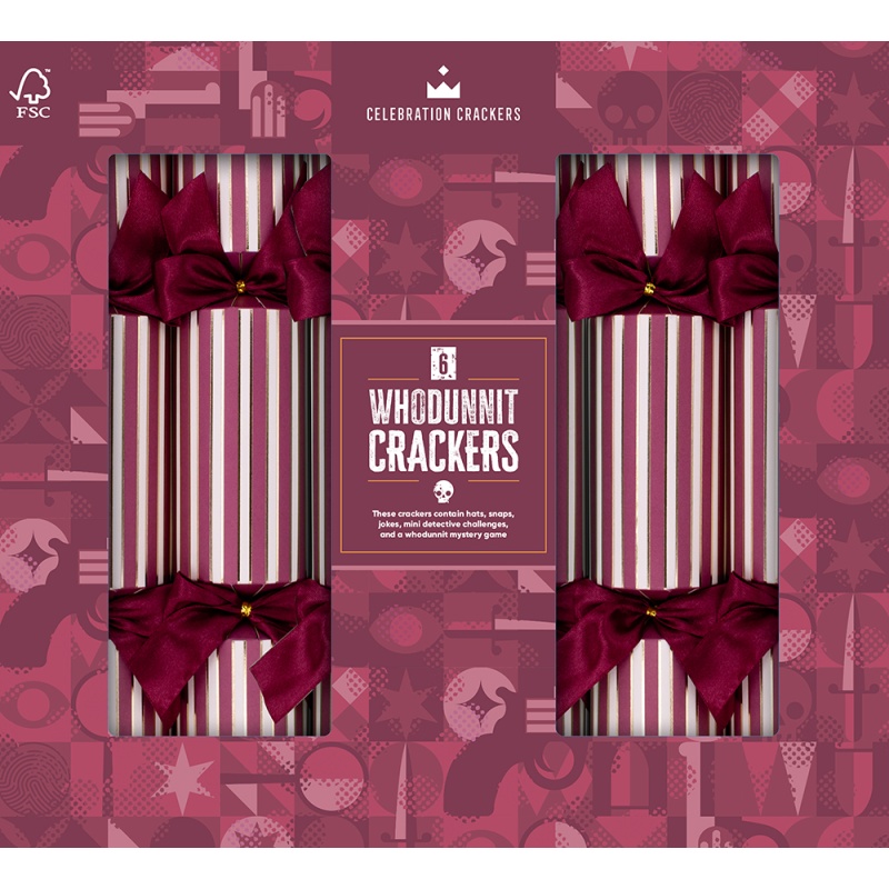 Heart & Soul Whodunnit Christmas Crackers 6pk