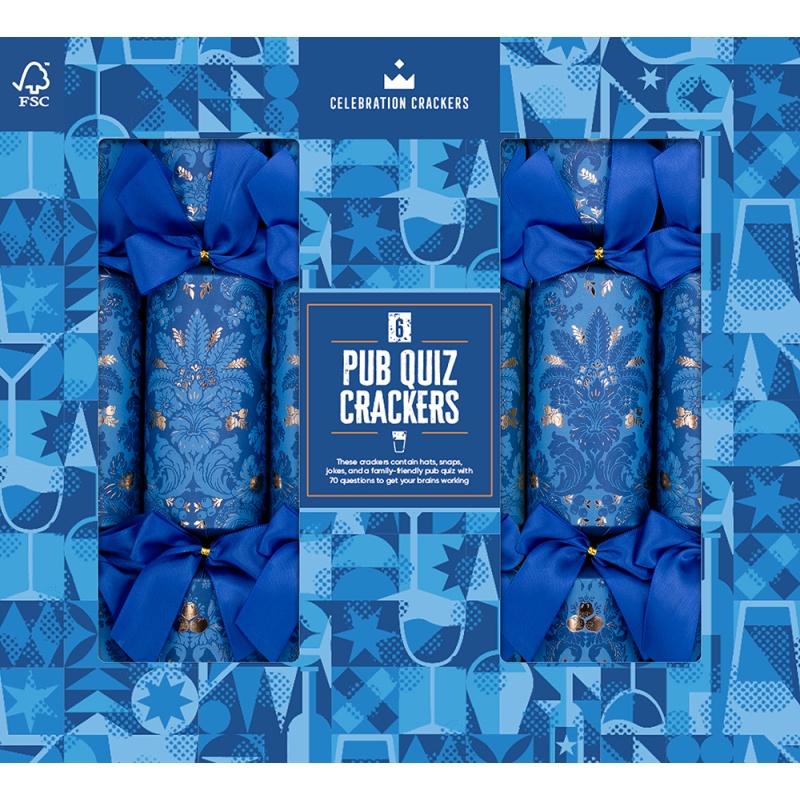 Heart & Soul Pub Quiz Christmas Crackers 6pk