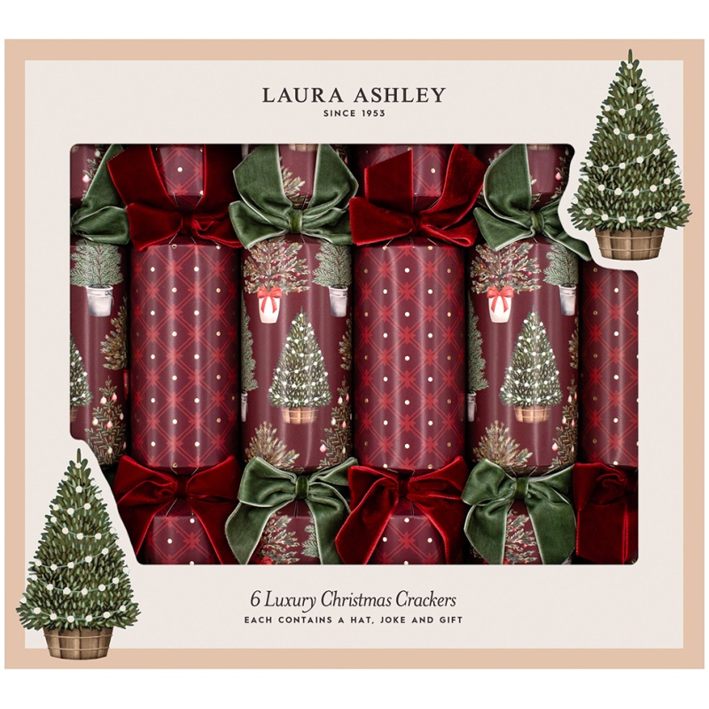 Heart & Soul Farley Festive Trees Christmas Crackers 6pk