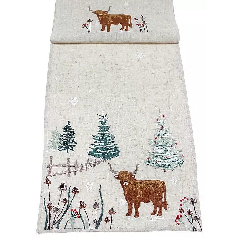 Peggy Wilkins Highland Christmas Runner