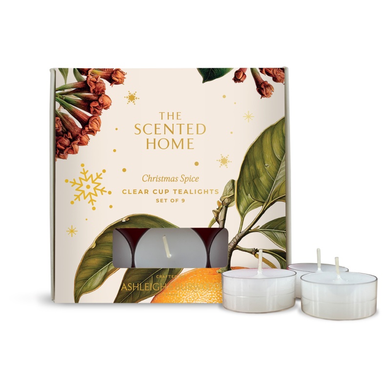 Ashleigh & Burwood Ashleigh & Burwood Christmas Spice Tealights 9 Pack