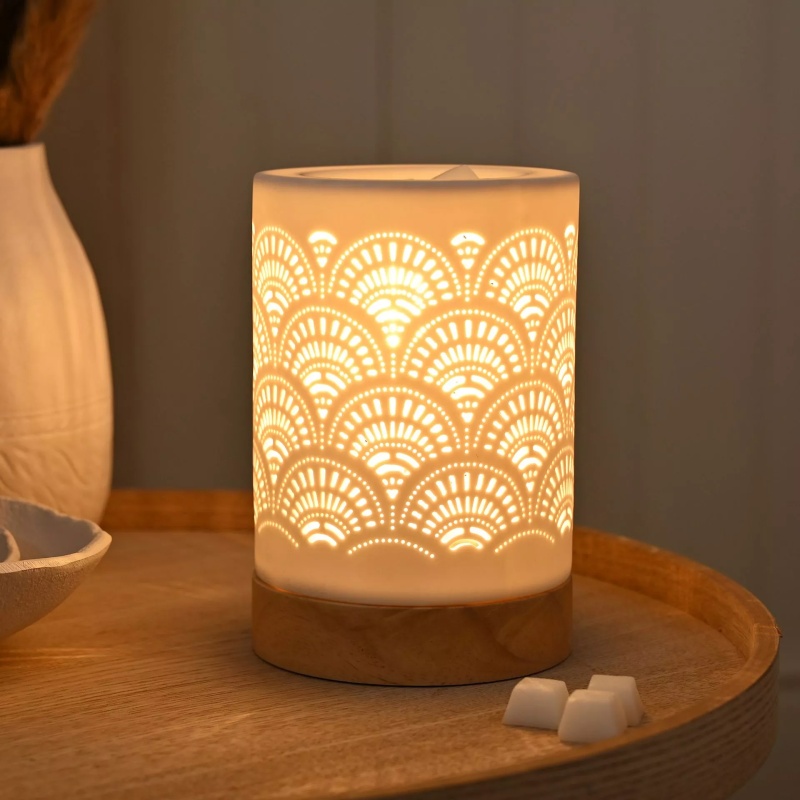 Widdop Hestia Lace Aroma Lamp - White