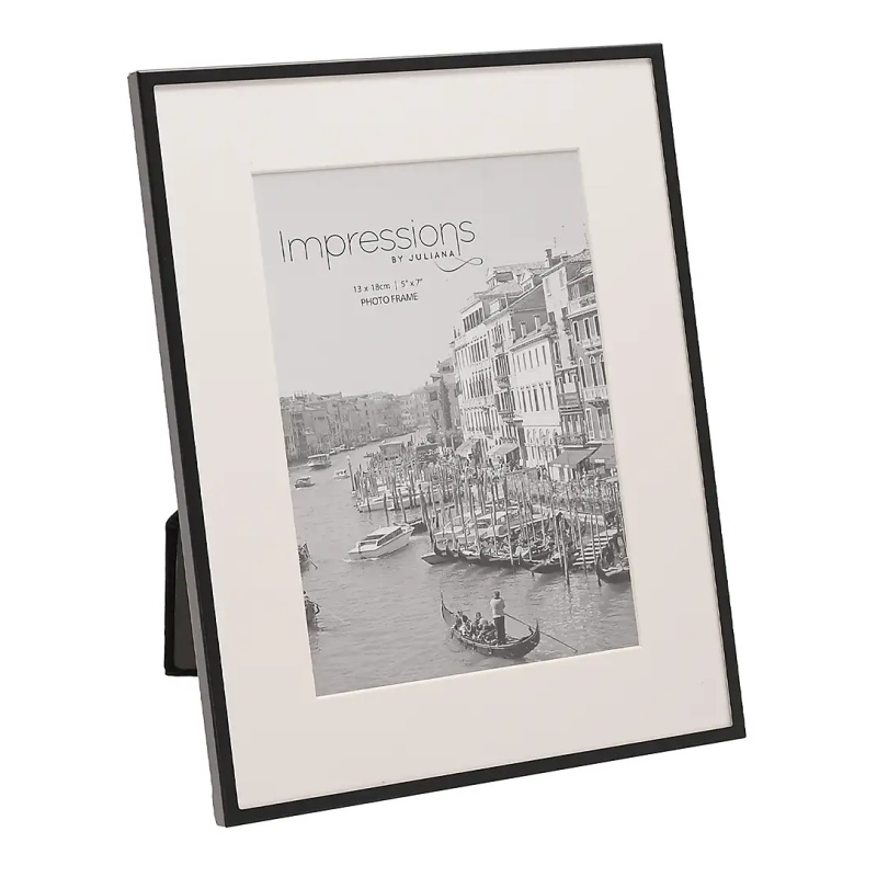 Widdop Impressions Black With White Mount Photo Frame 5x7in