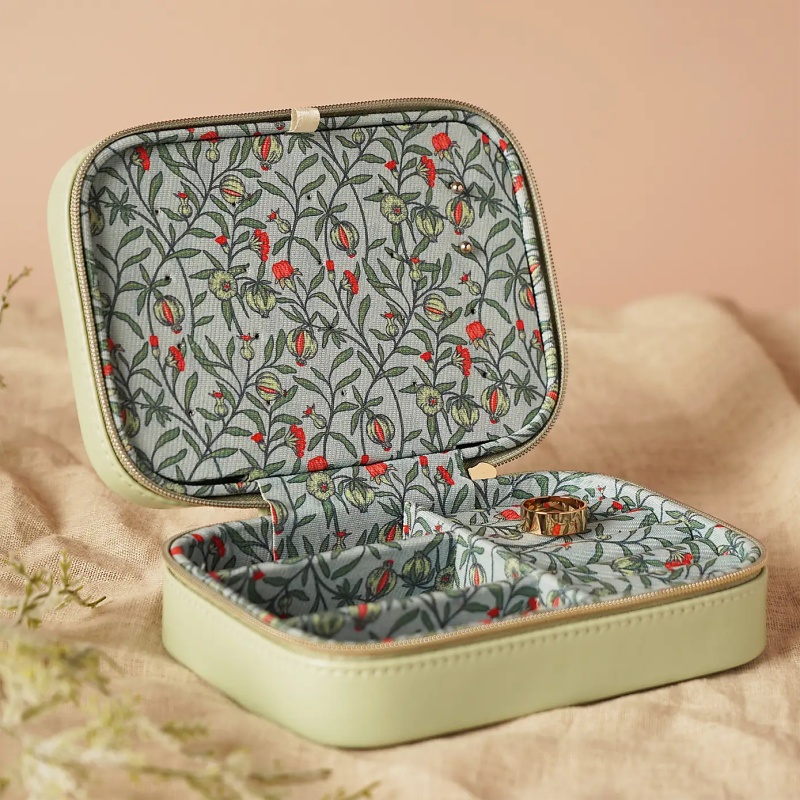 Widdop Sophia Lane Green Floral Jewellery Box