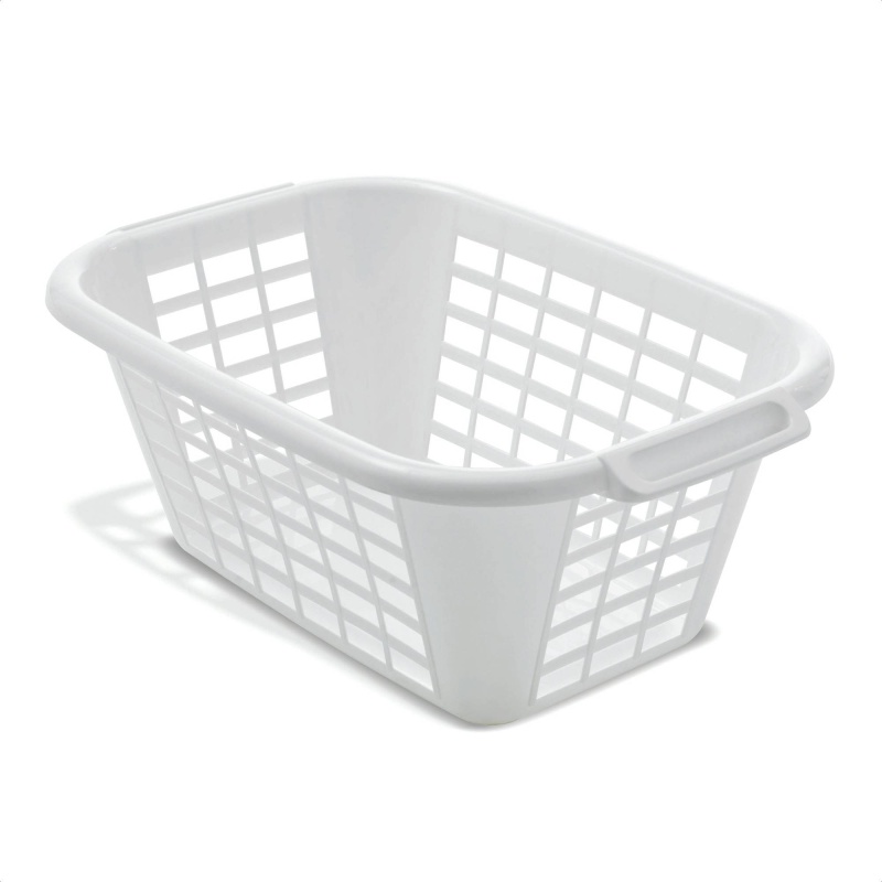 Addis 510610 White 40L Rectangle Laundry Basket