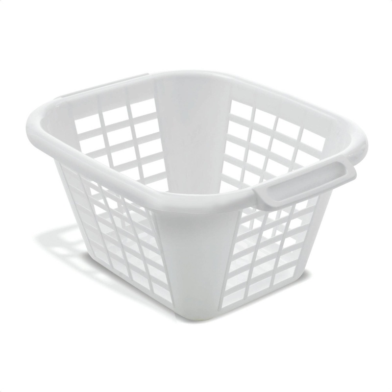 Addis White 24L Square Laundry Basket