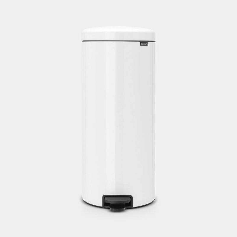 Brabantia White Pedal Bin 30L
