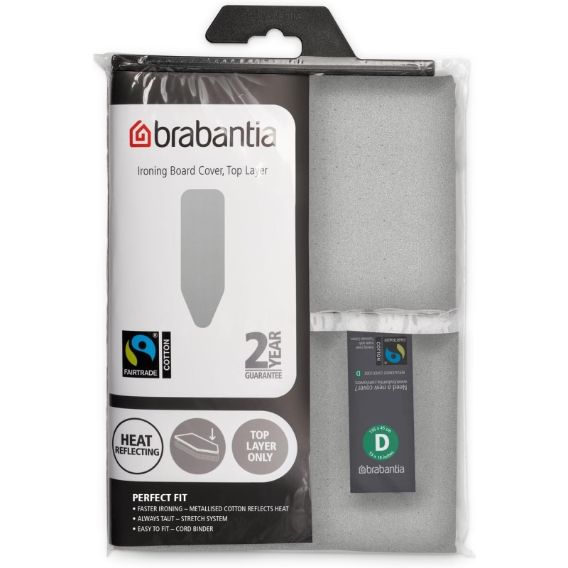 Brabantia Silver Size D 135Cm X 45Cm Ironing Table Cover