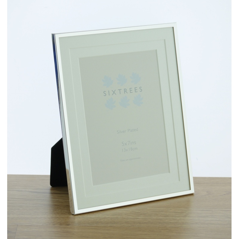 Sixtrees Silver Park Lane Photo Frame - Plated - 8X10