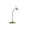 Searchlight 9961AB Halogen Antique Brass Touch Desk Lamp