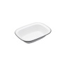 Living Nostalgia Enamel Oblong 20cm Pie Dish