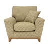 Ercol Novara Chair Front View in N3 Grade Fabric