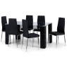 Julian Bowen Greenwich Dining Table with Chairs